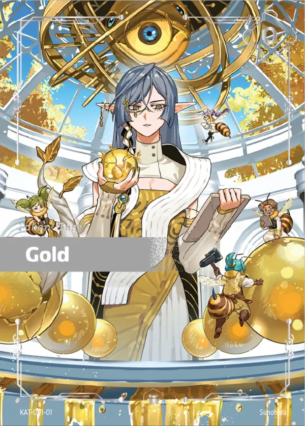 Gold Token artwork illustrated by Sunohara